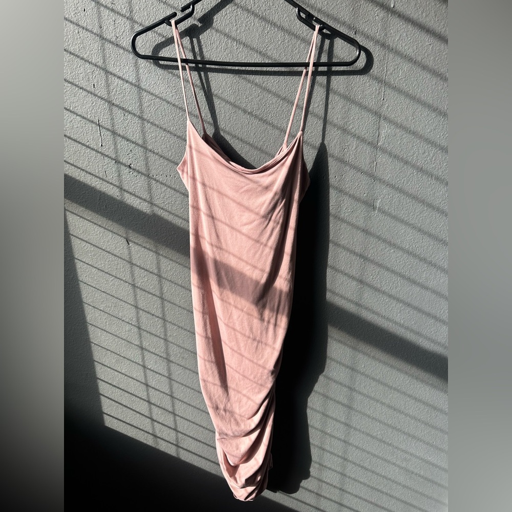 Elegant Pink Slip Dress
